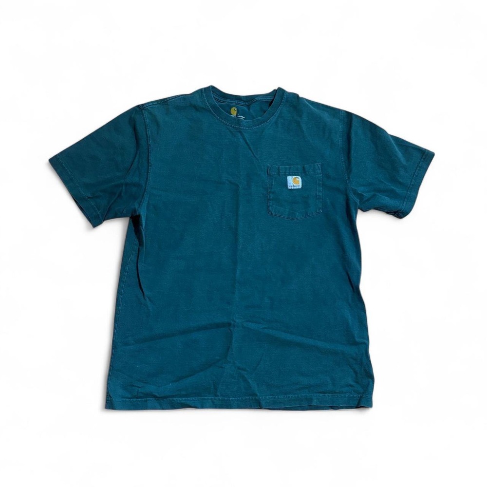 Carhartt Workwear Pocket T-Shirt Dark Green Mens Tee Heavyweight Cotton